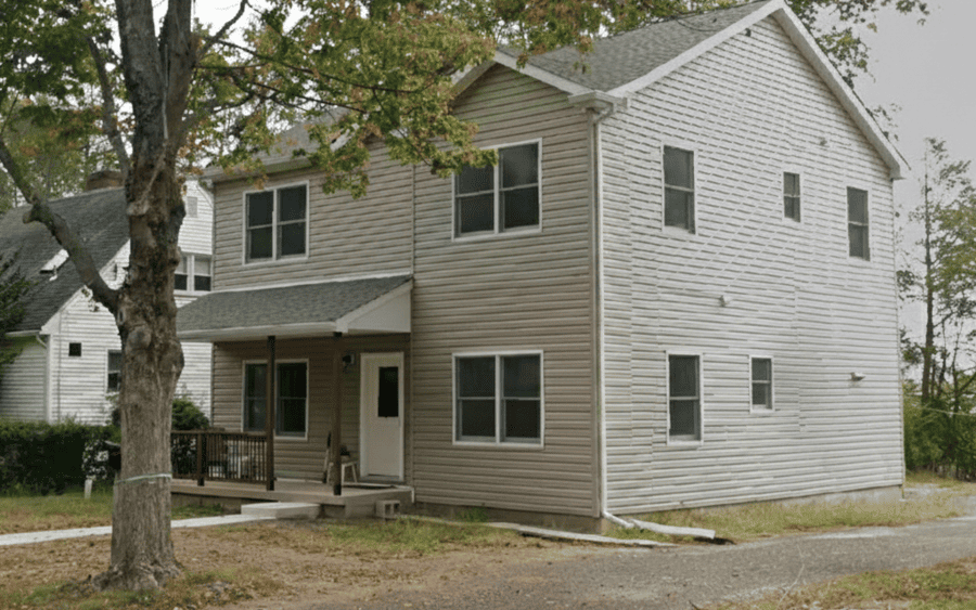 A Cherry Hill home before siding installation and replacement. A Cherry Hill home before siding installation and replacement.