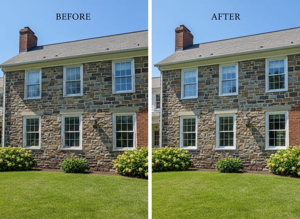 Ranch home window replacement in Cornwells Heights, Bensalem PA — Monarch Contractors
