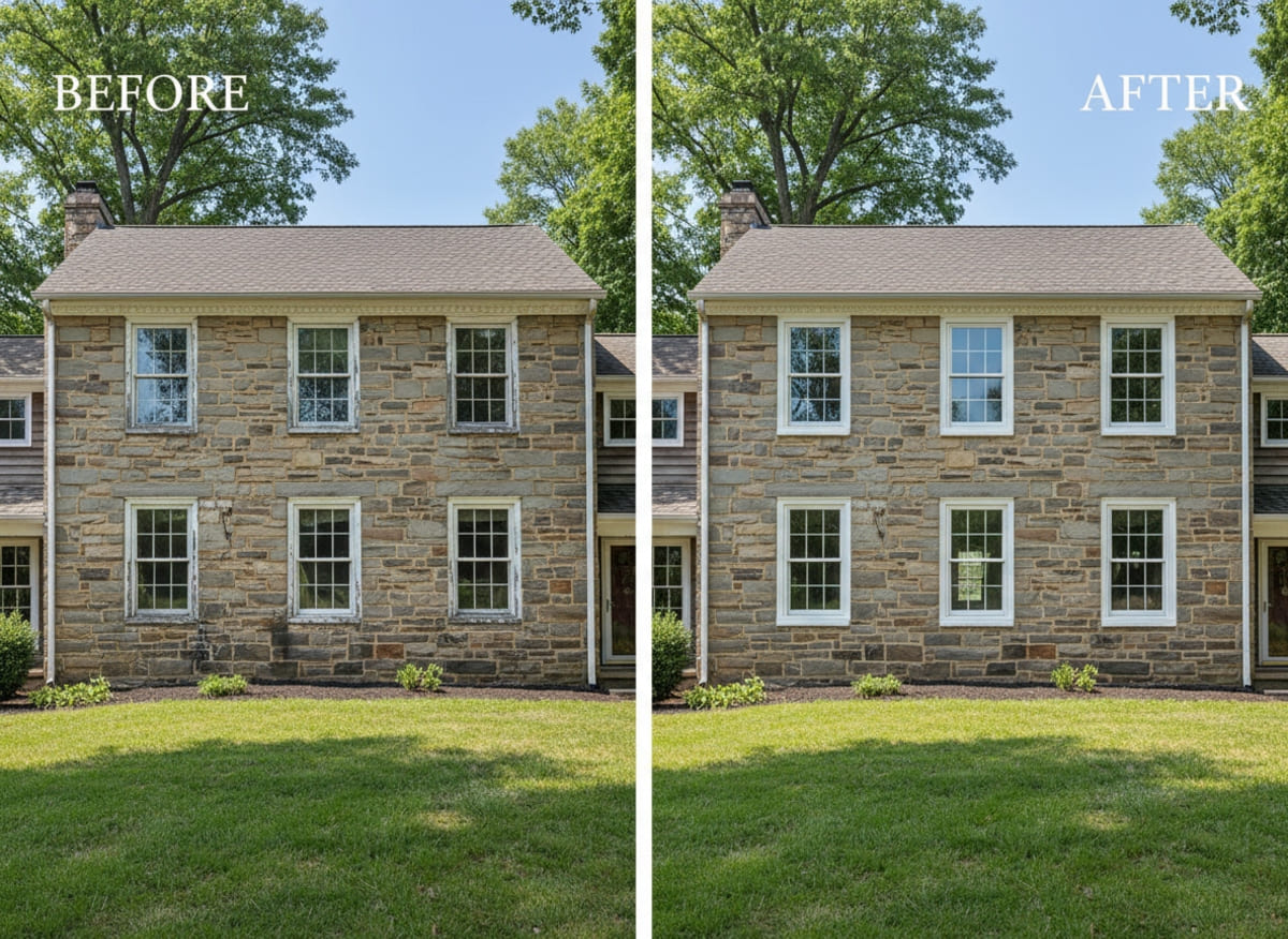 Window replacement in South Philly rowhome — Monarch Contractors