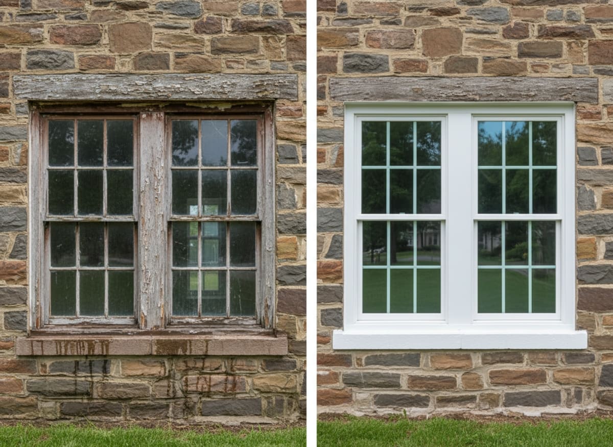 Energy-efficient window upgrade in Trevose Split-level, Bucks County PA
